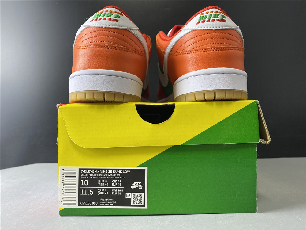 7 Eleven x Nike SB Dunk Low Orange Green CZ5130-600