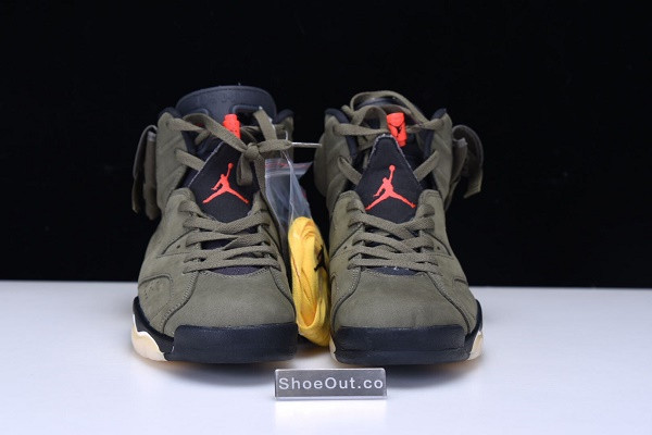 Travis Scott x Air Jordan 6 “Medium Olive” CN1084-200