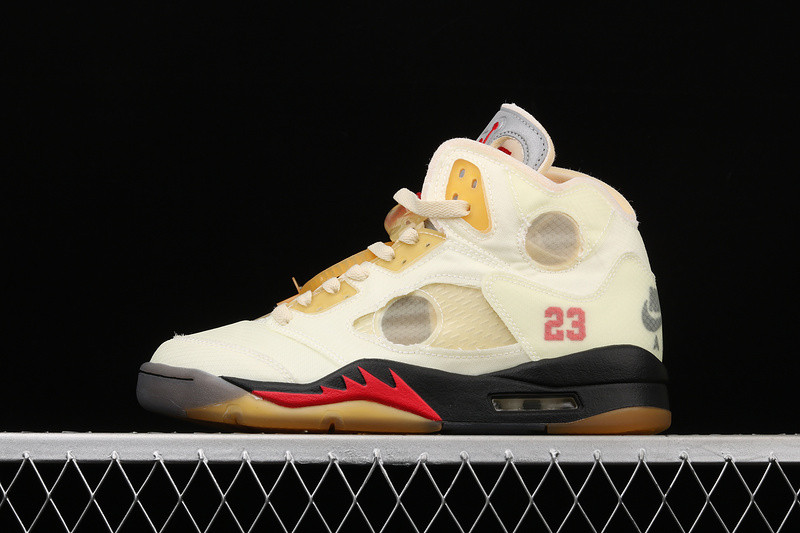 OFF White x Air Jordan 5 “Sail” DH8565-100