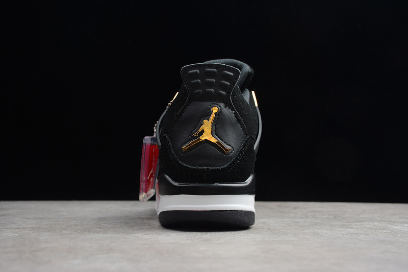 Air Jordan 4 “Royalty”  Black/Metallic Gold-White 308497-032