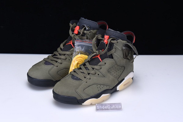Travis Scott x Air Jordan 6 “Medium Olive” CN1084-200