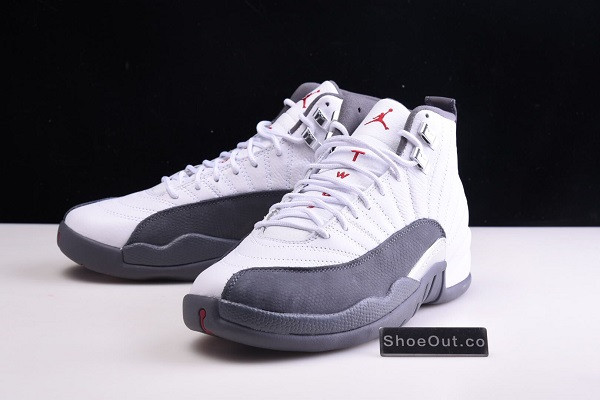 Air Jordan 12 Retro White Dark Grey 130690-160
