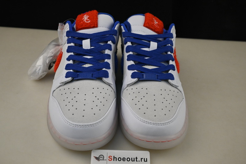 Nike Dunk Low Year of the Rabbit "White/Crimson-Varsity Royal" FD4203-161