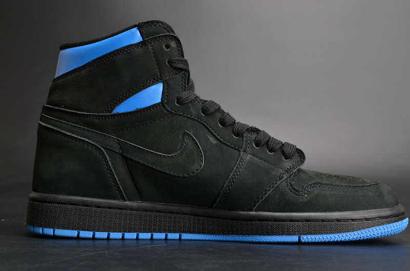 Air Jordan 1 Retro High OG “Quai 54”  Black/Italy Blue-University Red mens AH1040-054