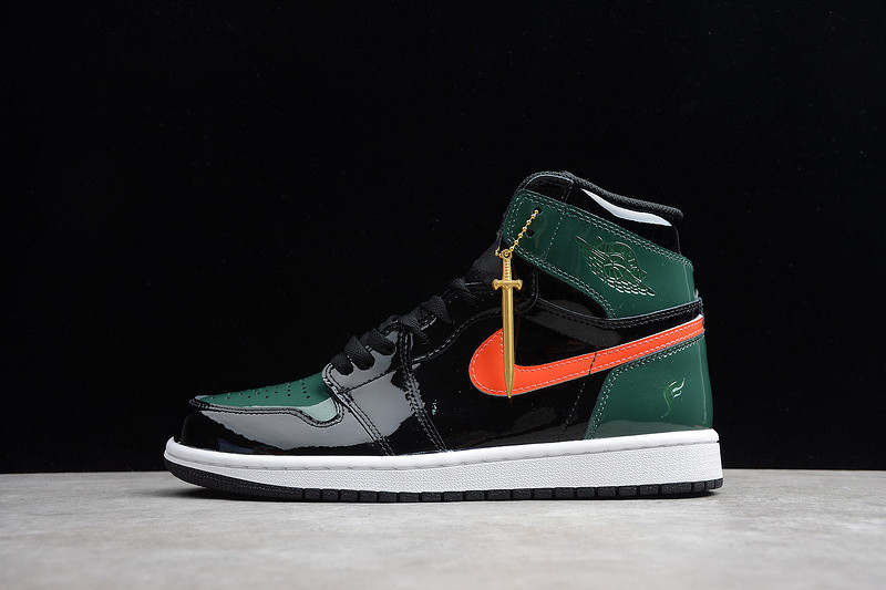 SoleFly x Air Jordan 1 Retro High OG Black/Team Orange-Fir AV3905-038