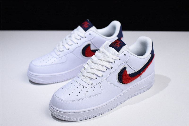 Nike Air Force 1 Low LV8 3D Chenille S* White Red Blue  823511-106