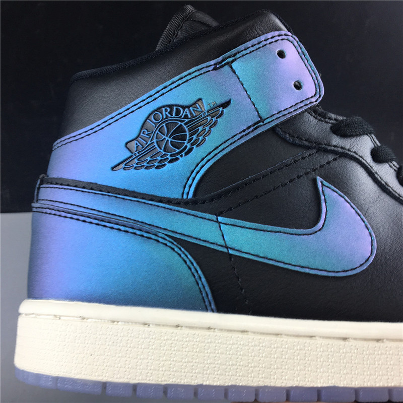Air Jordan 1 Mid Iridescent Black BQ6472-009