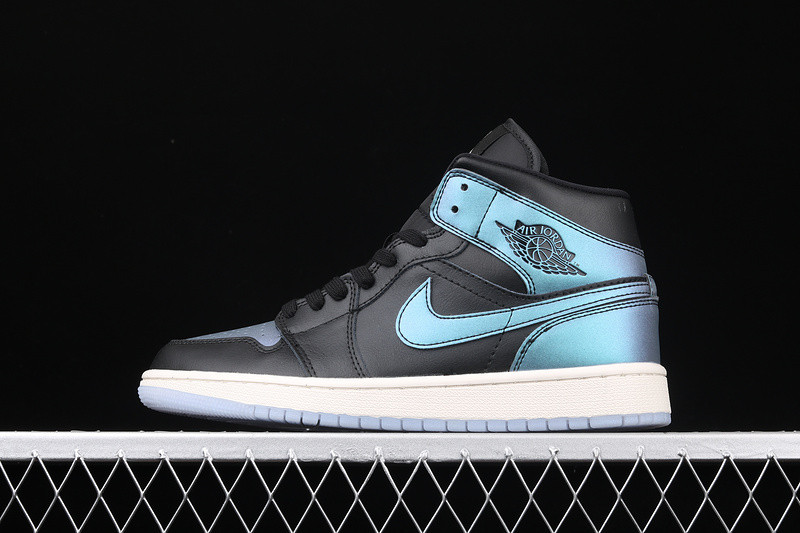 Air Jordan 1 Mid Iridescent Black BQ6472-009