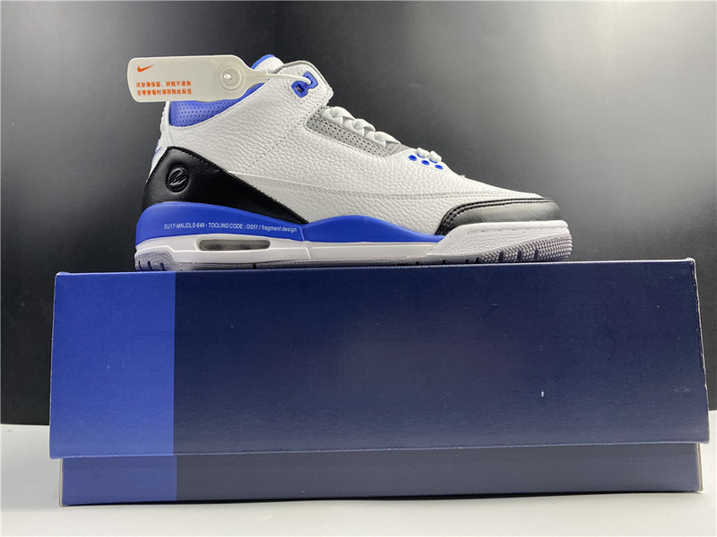 Air Jordan 3 Retro White Blue Shoes CT8532-040