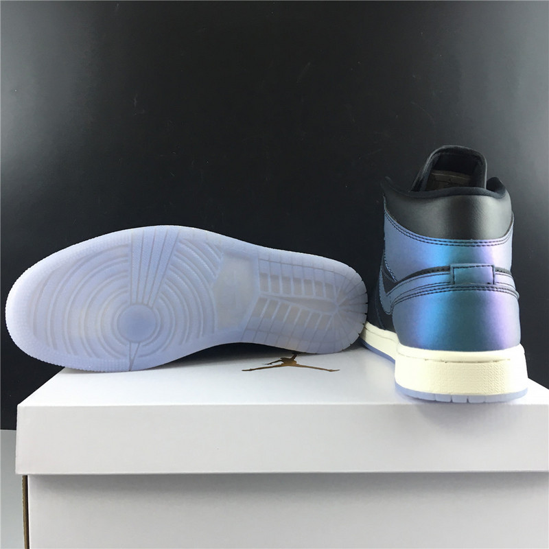 Air Jordan 1 Mid Iridescent Black BQ6472-009