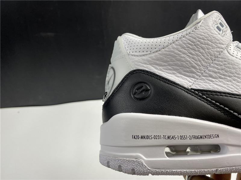 Fragment x Air Jordan 3 SP White Black DA3595-100