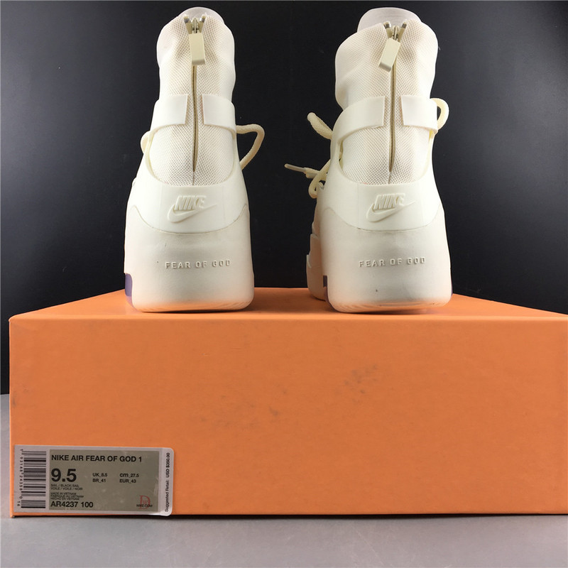 Nike Air Fear Of God 1 Sail Black AR4237-100