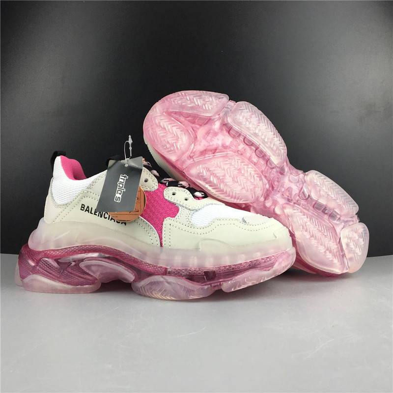 BLCG Triple S Clear Sole White Pink 544351 W09E1 1633