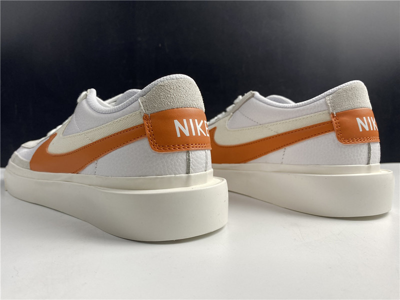 Sacai x Nike Blazer Low Orange Varisity White BV0076-107
