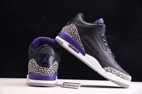 Air Jordan 3 Black “Court Purple” CT8532-050