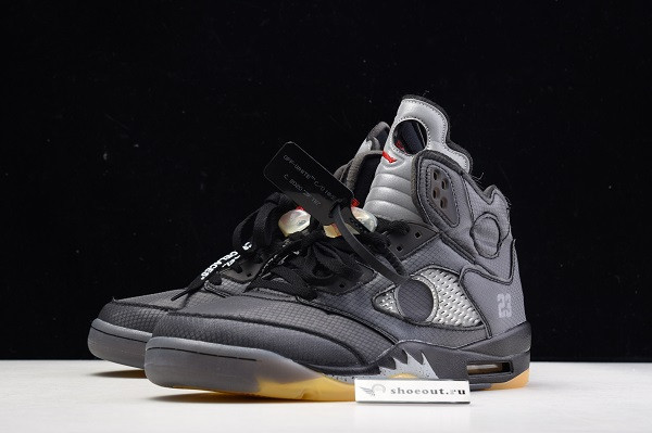 OFF White x Air Jordan 5 Black CT8480-001