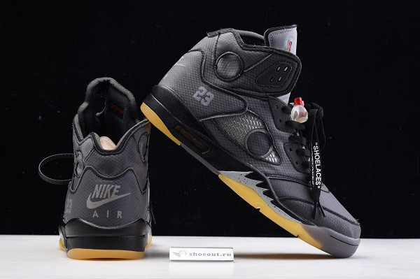 OFF White x Air Jordan 5 Black CT8480-001