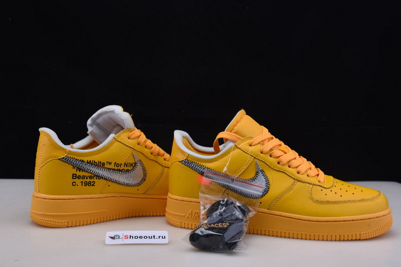 Nike Air Force 1 Low OFF White University Gold Metallic Silver DD1876-700