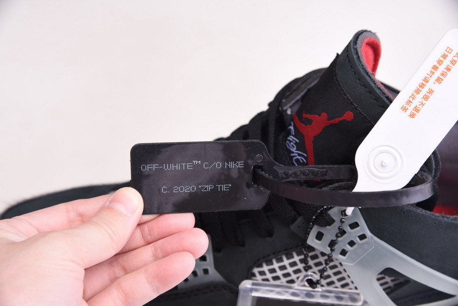 OFF White x Air Jordan 4 “Bred” CV9388-001