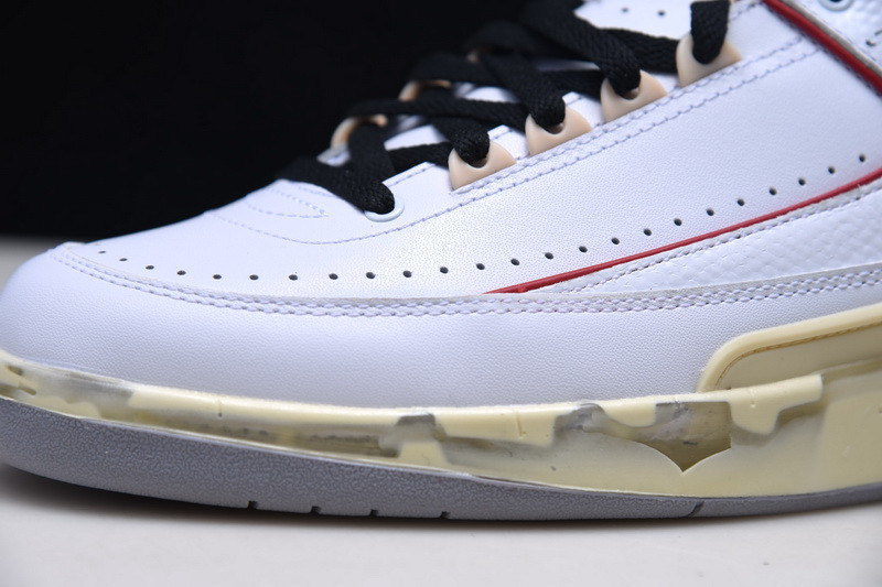 OF x Air Jordan 2 Low White Red DJ4375-106