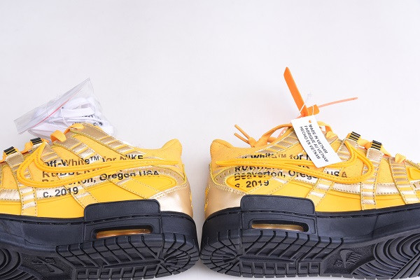 OFF White x Nike Air Rubber Dunk “University Gold” CU6015-700