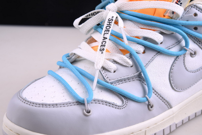 OF x Nike Dunk Low Beige Grey Lot 2 DM1602-115