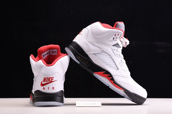 Air Jordan 5 Retro Fire Red Silver Tongue (2020) DA1911-102