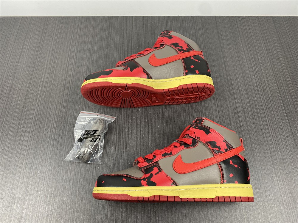 Nike Dunk High 1985 “Red Acid Wash” DD9404-600