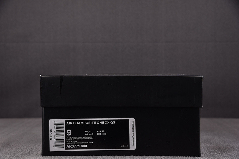 Nike Air Foamposite One “Big Bang” Orange/Dark Grey mens AR3771-800