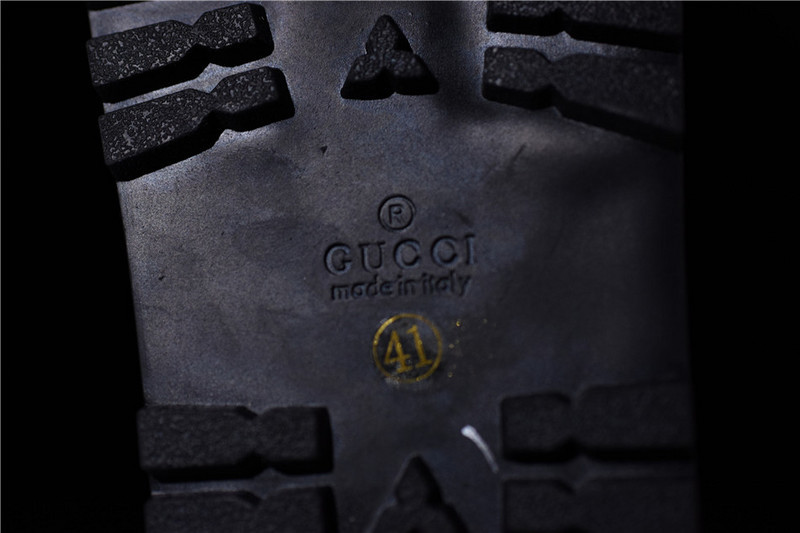 GC Leather SLIDE SANDAL black WITH GG LOGO