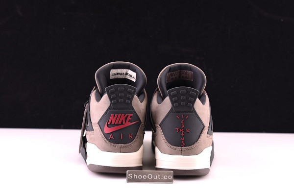 Travis Scott x Air Jordan 4 Retro Dark Mocha/Sail-Cool Grey-Red