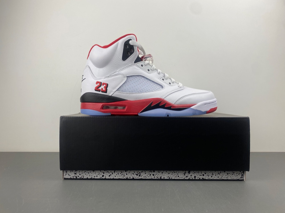 Air Jordan 5 “Fire Red Black Tongue” HQ7978-101