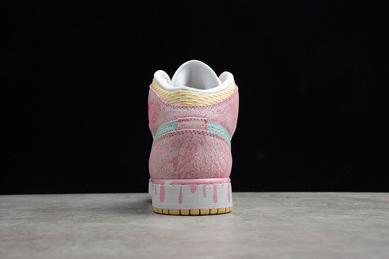 Air Jordan 1 Mid GS “Paint Drip” DD1666-100