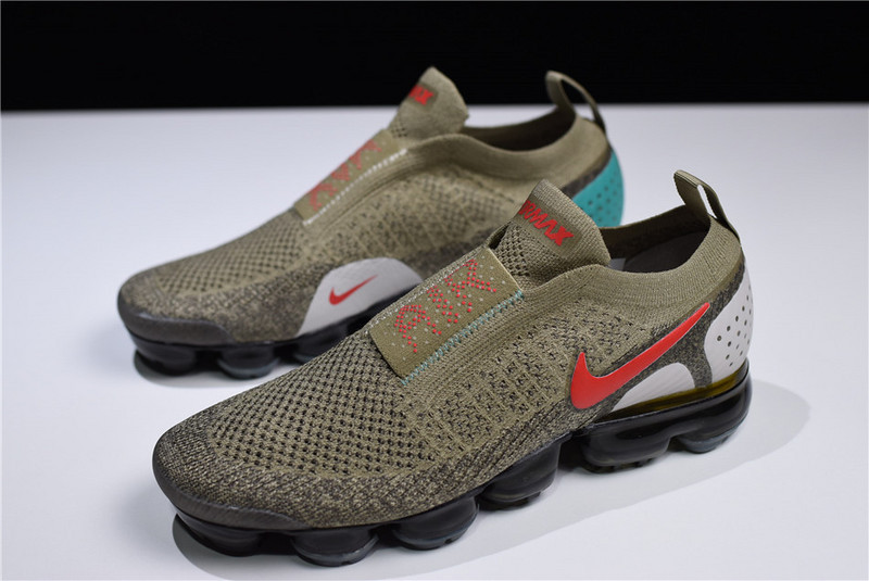 Nike VaporMax FK Moc 2 Natural Olive Habanero Red AH7006-200