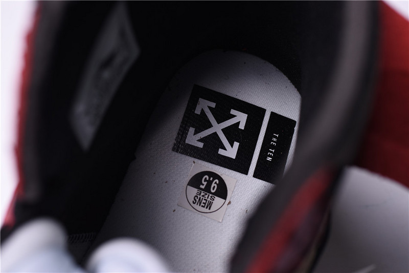 OFF WHITE Air Jordan 1 Retro Chicago The Ten AA3834-101