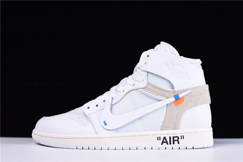 OFF WHITE Air Jordan 1 Retro High White AQ0818-100