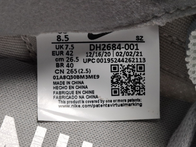 Fragment Design xSacai xNike LDWaffle ＂Light Smoke Grey＂DH2684-001
