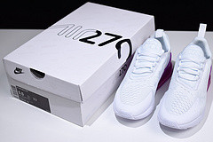 Nike womens  Air Max 270 white purple AH6789 106