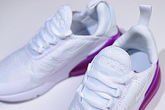 Nike womens  Air Max 270 white purple AH6789 106