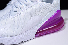 Nike womens  Air Max 270 white purple AH6789 106