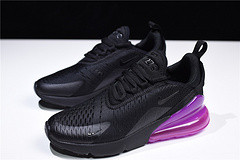 Nike womens  Air Max 270 black purple AH6789 016