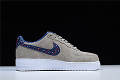 Nike Air Force 1 Low Moon Landing Particle Indigo Tan Blue Red AQ0556 200