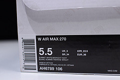 Nike womens  Air Max 270 white purple AH6789 106