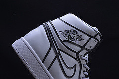 Nike Air Jordan 1 Retro “Comic 3D Pencil” White Hand-Painted MENS AA4724-110
