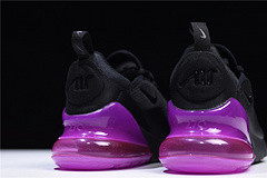 Nike womens  Air Max 270 black purple AH6789 016