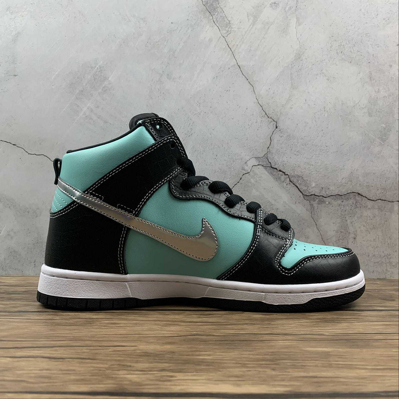 Nike SB Dunk High Diamond Supply Co. Aqua Blue 653599-400